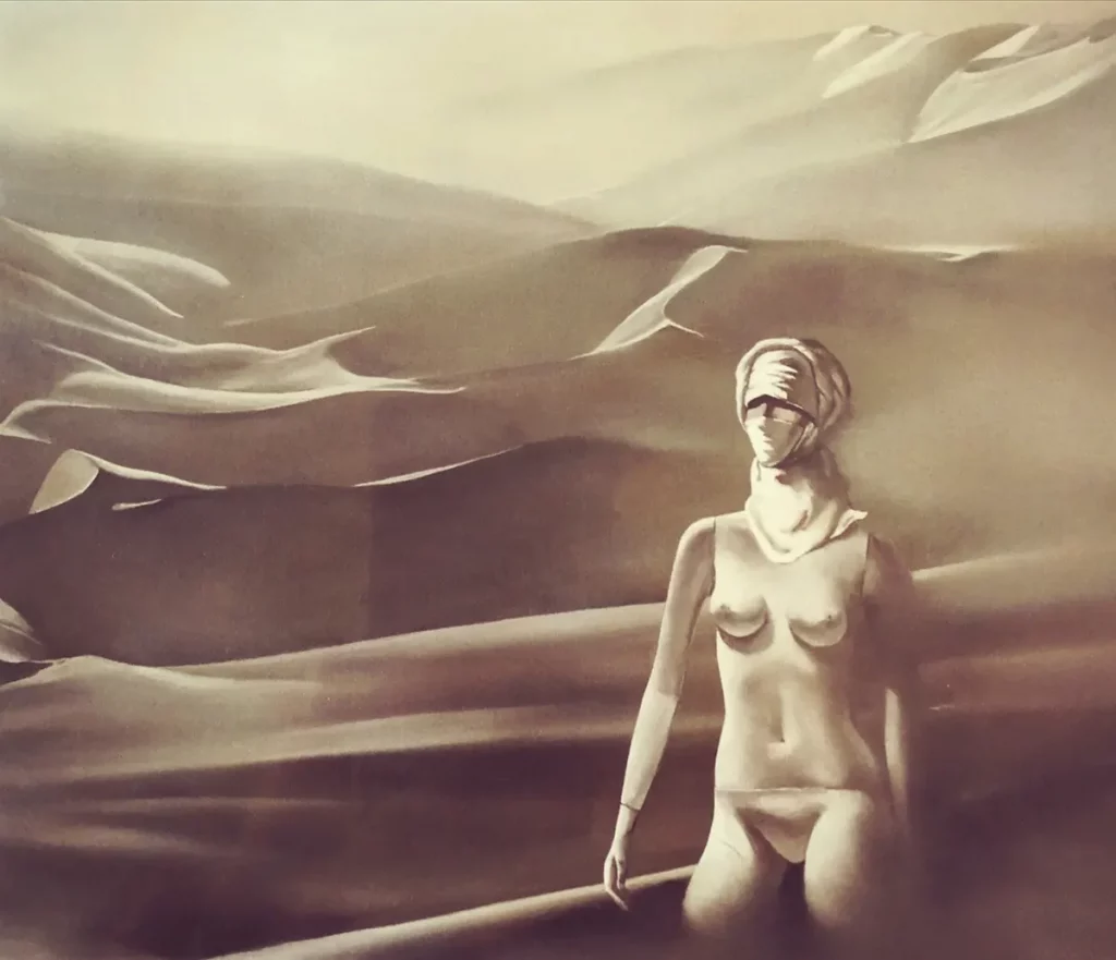 Wüste. Einsamkeit. Künstler Willi Boos.