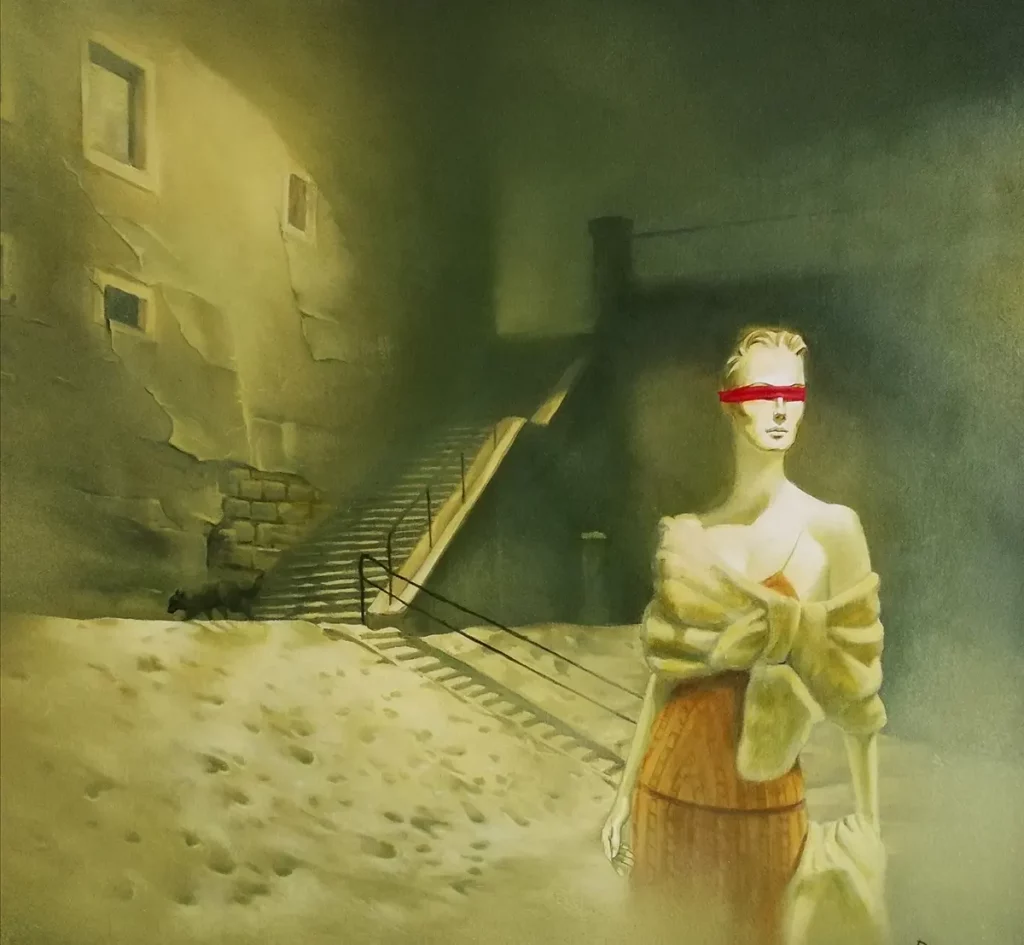 Nächtlicher Irrtum. Künstler Willi Boos.