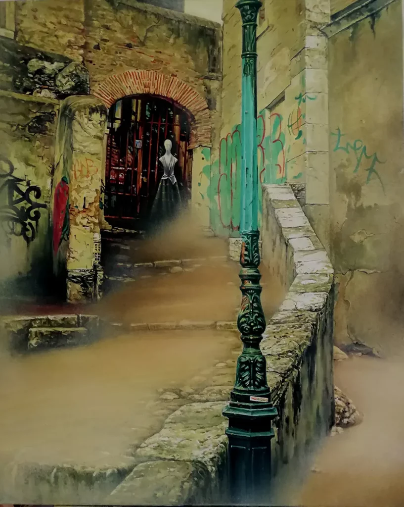 Sackgasse. Künstler Willi Boos.