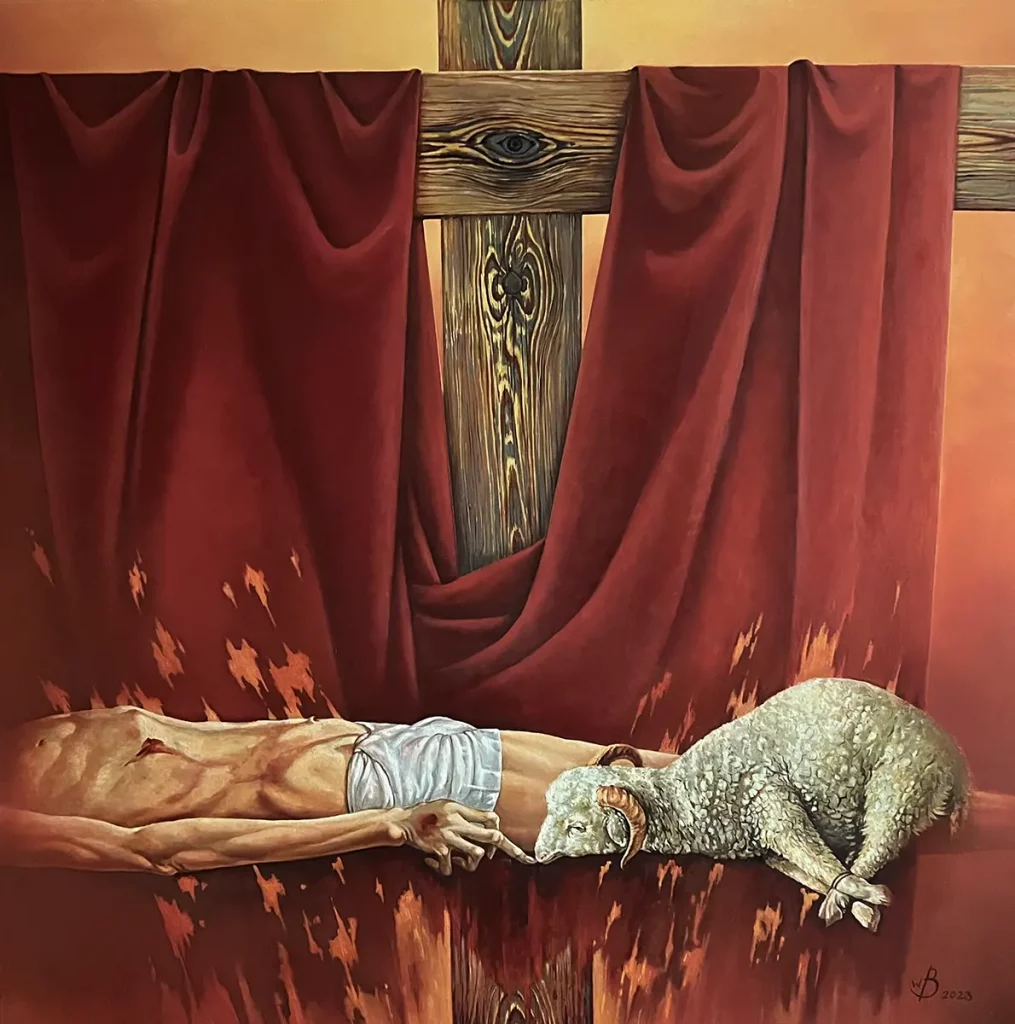 Ecce Agnus Dei Hommage an Hans Holbein der Jüngere Künstler Willi Boos