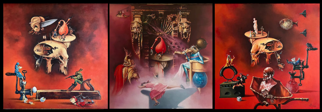 Neue Realität. Hommage an Hieronymus Bosch. Künstler Willi Boos.