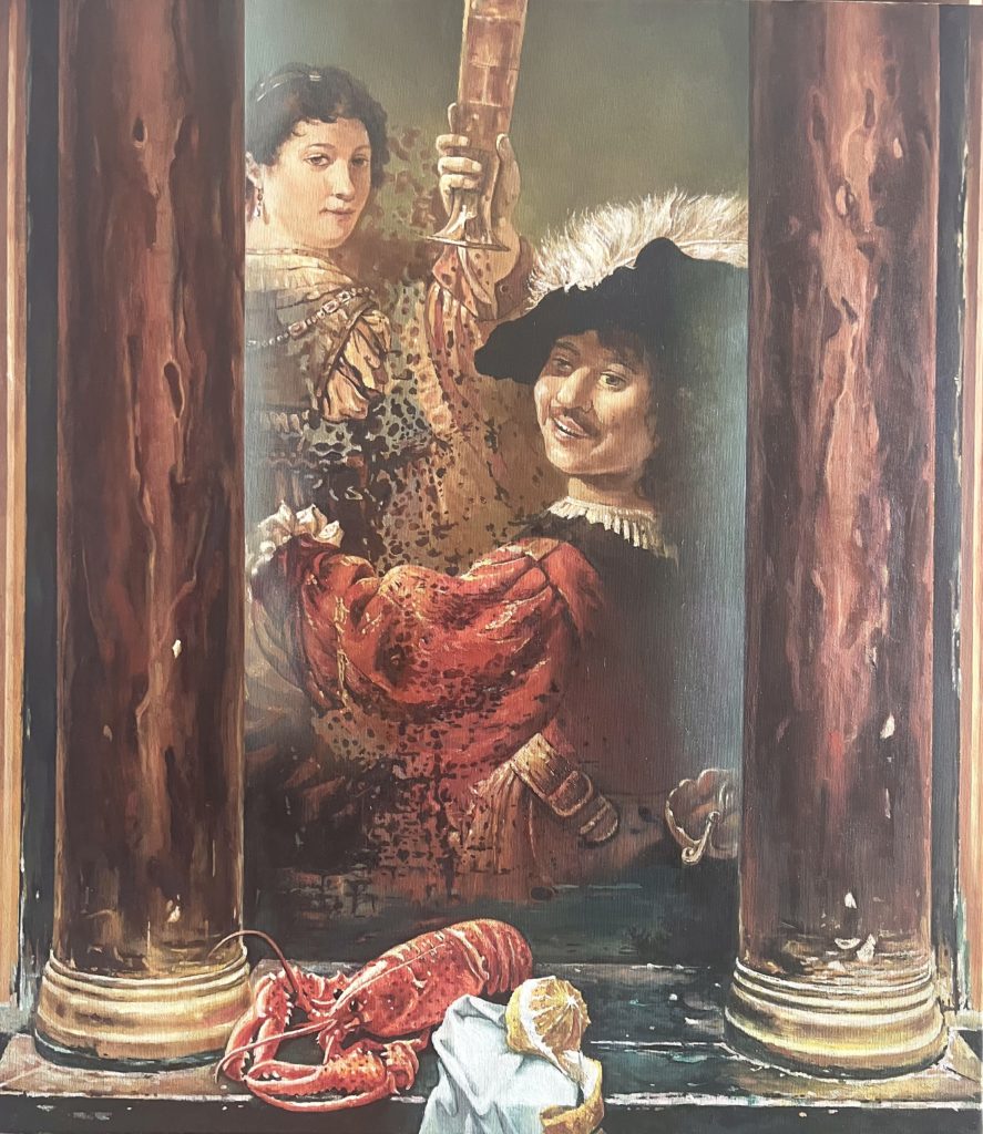 Schönheit in Gefahr. Hommage an Rembrandt van Rijn.