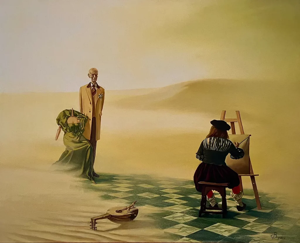 Vergänglichkeit. Hommage an Jan Vermeer van Delft. Künstler Willi Boos.