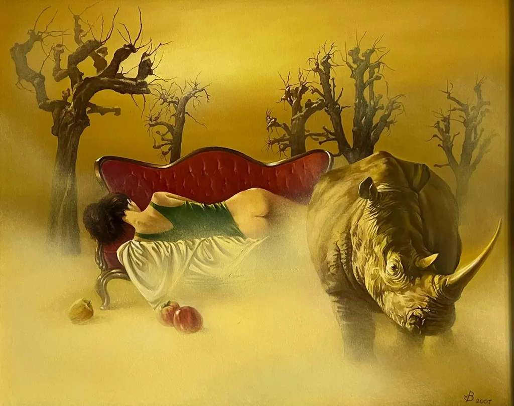 Wintertraum. Hommage an Salvador Dali. Künstler Willi Boos.